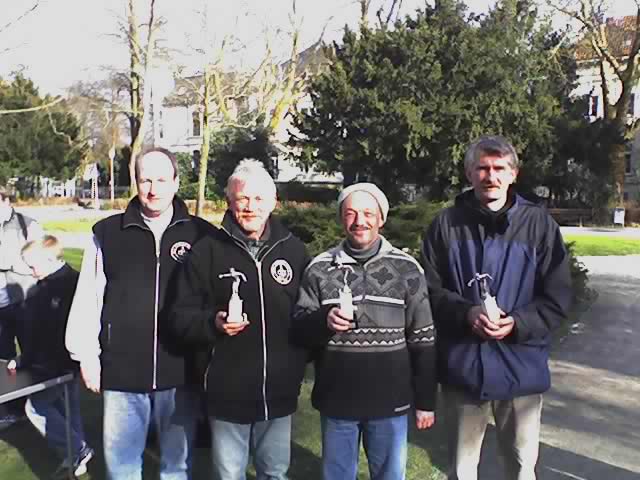 Wilfried Falke, Hubert V�hning, G�nter L�nstedt und Dieter Averbeck