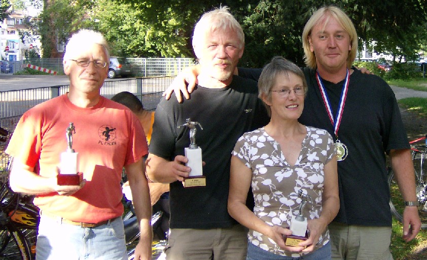 Michael Frantz-Wielstra, Hubert Vhning, Gabi Teichmann und Willy Asseburg