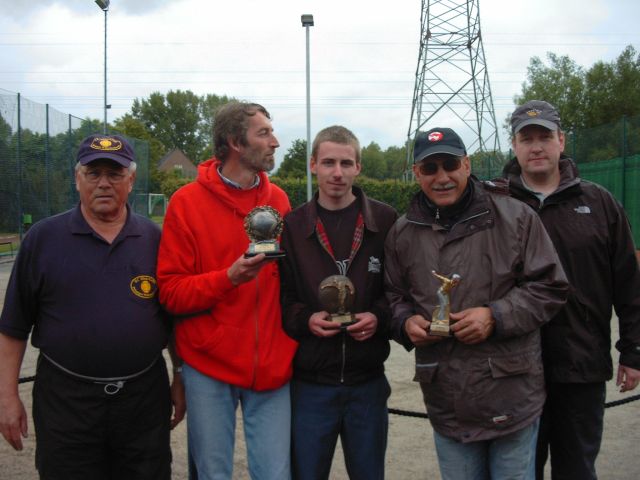 Johann Blank, Johann M�ller, Lou Wielstra, David Bahri und Wilfried