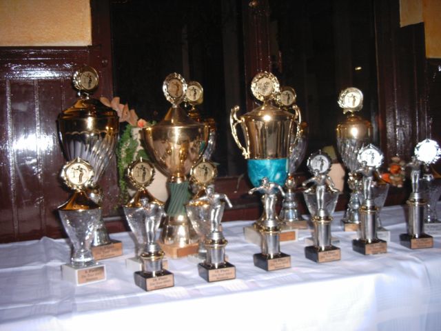 Die Pokale fr die Mastersteilnehmer 2005