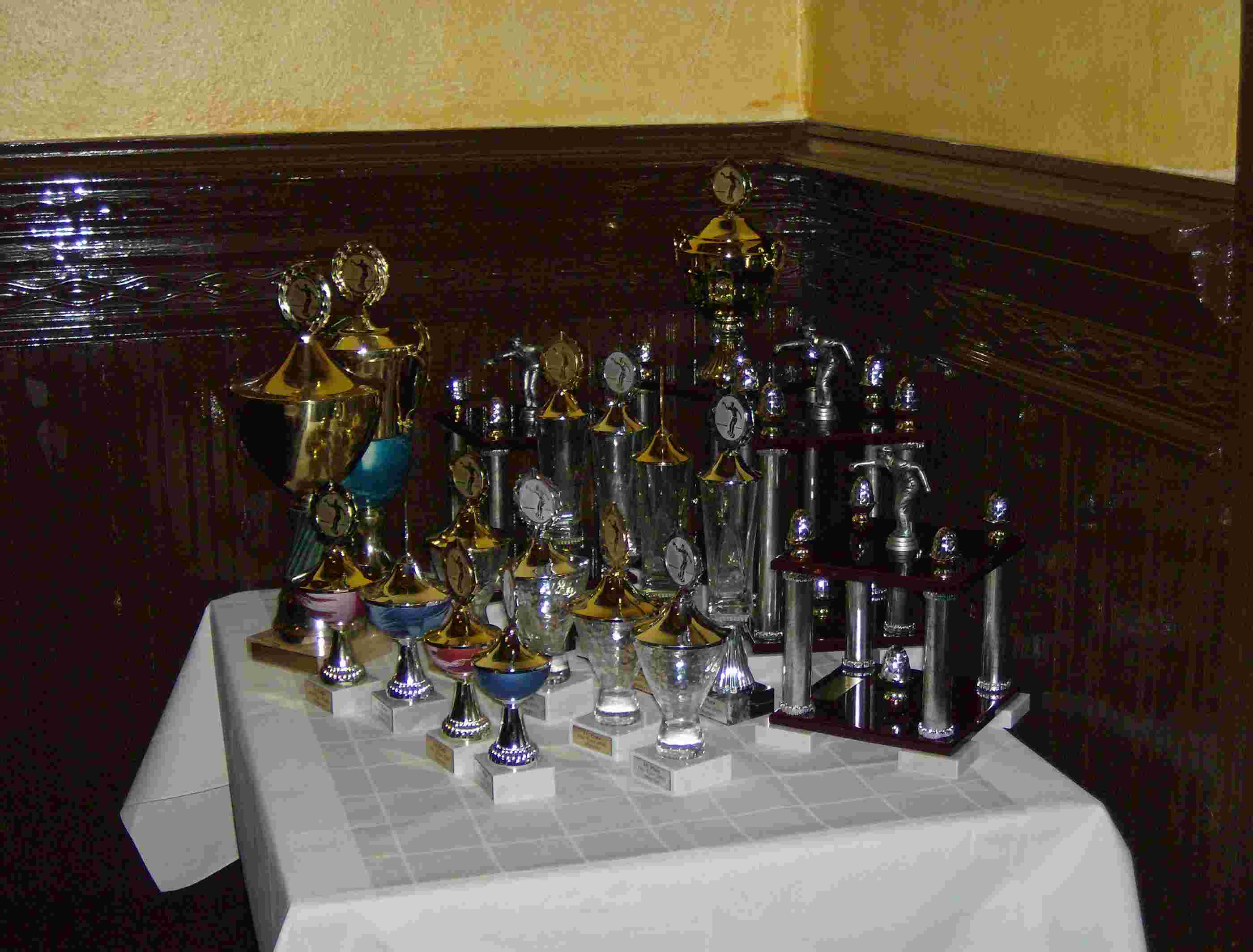 Die Pokale f�r die Mastersteilnehmer 2006