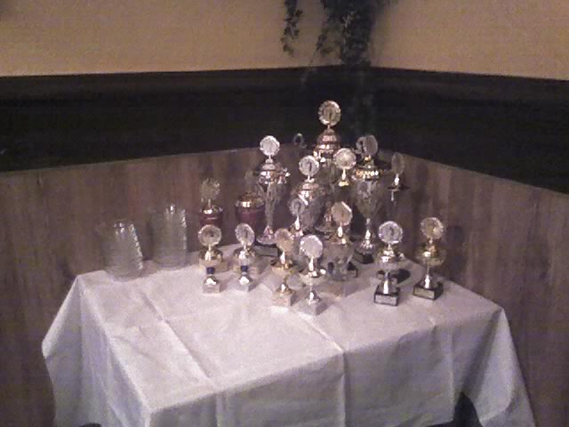 Die Pokale fr die Mastersteilnehmer 2008